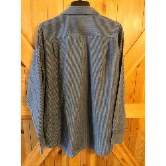 GEOFFREY BEENE Regular Fit Long Sleeve Button Front Dress Shirt 18 36/37 (3306) - Picture 4 of 4